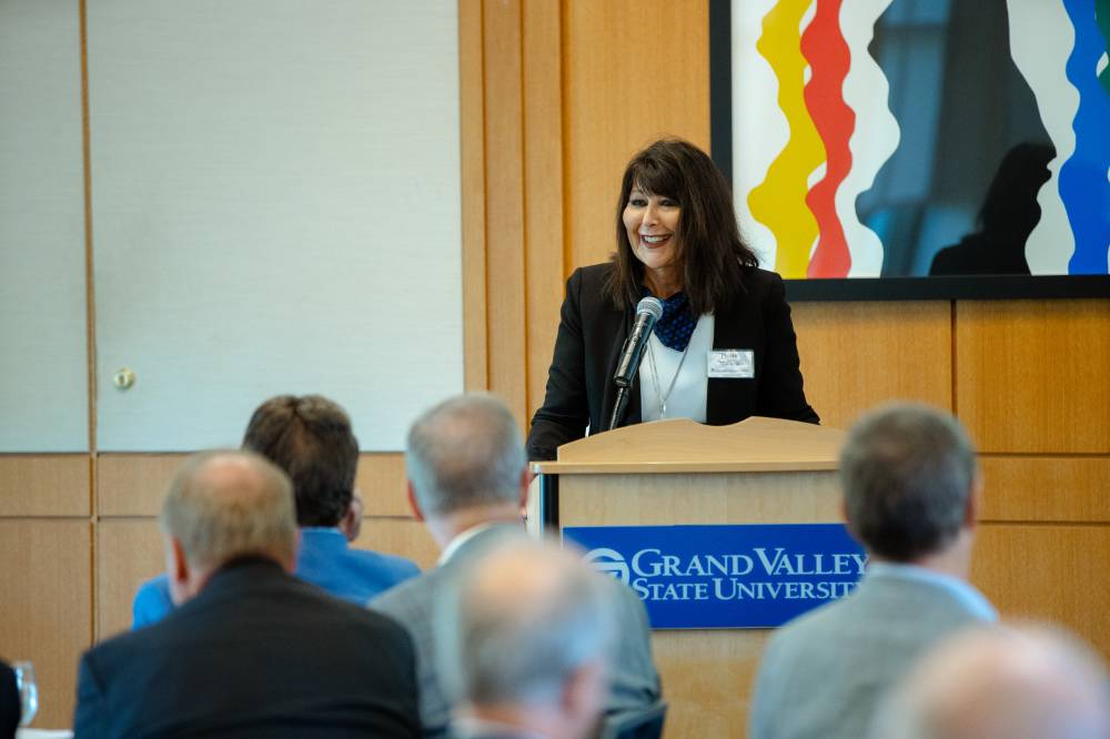 President Philomena V. Mantella speaking at the Foundation Annual Meeting